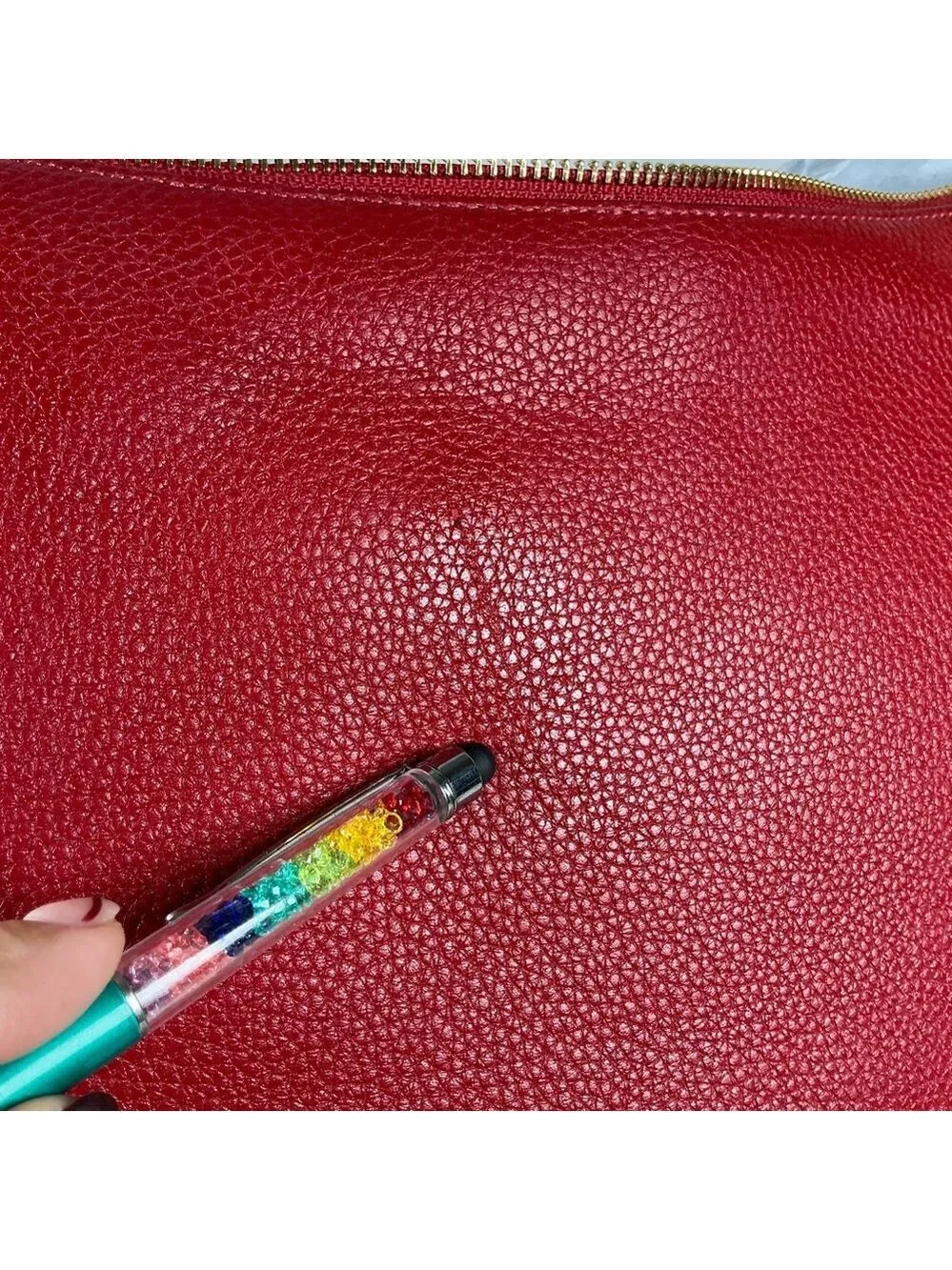 Coach Pennie Vibrant Red Leather Hobo Hand Shoulder Large Bag NWT‎